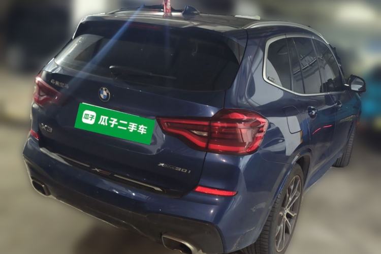 Used BMW X3 2020 xDrive30i Luxury Model with M Sport Package Rear Right 45 Deg