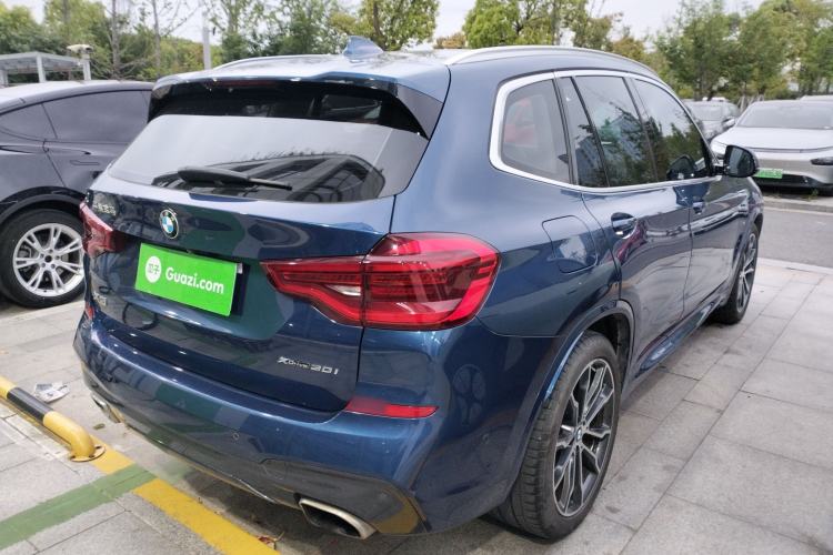 Used BMW X3 2020 xDrive30i Luxury Model with M Sport Package Rear Right 45 Deg