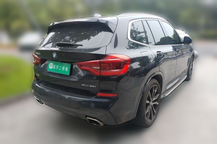 Used BMW X3 2020 xDrive30i Luxury Model with M Sport Package Rear Right 45 Deg