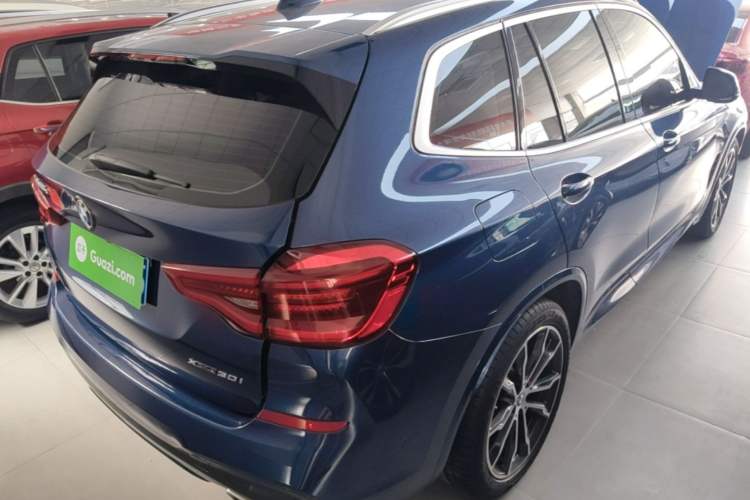 Used BMW X3 2020 xDrive30i Luxury Model with M Sport Package Rear Right 45 Deg