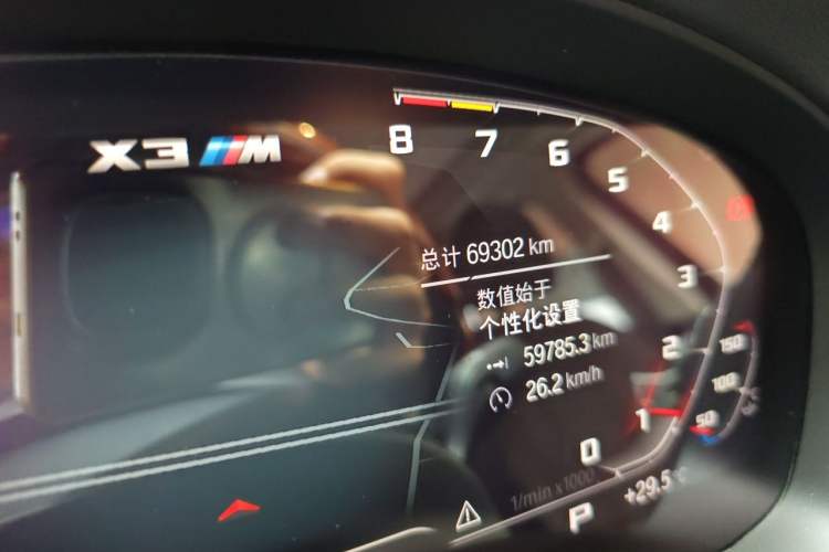 Used BMW X3 2020 xDrive25i M Sport Package Odometer Close Up
