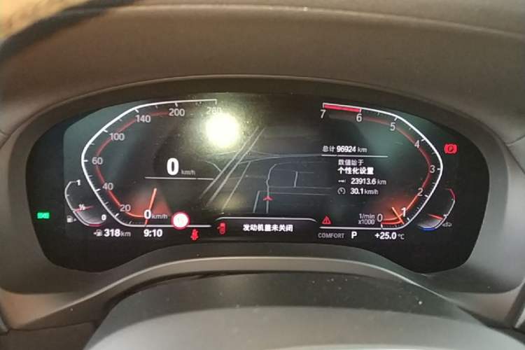 Used BMW X3 2020 xDrive30i Luxury Model with M Sport Package Instrument Cluster