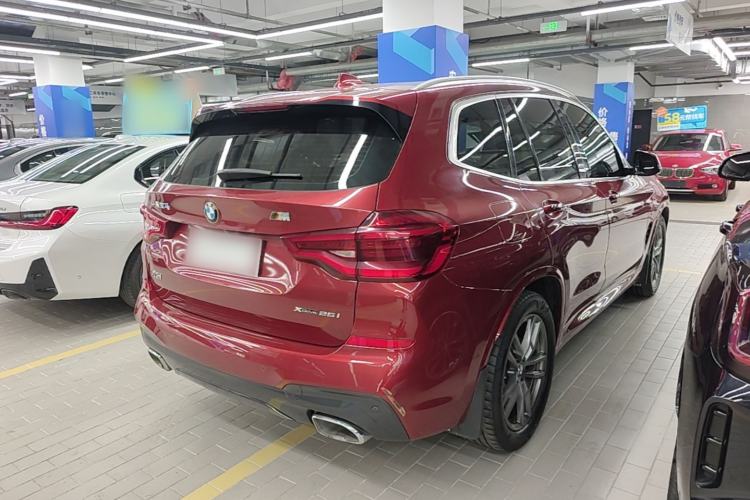Used BMW X3 2020 xDrive25i M Sport Package Rear Right 45 Deg
