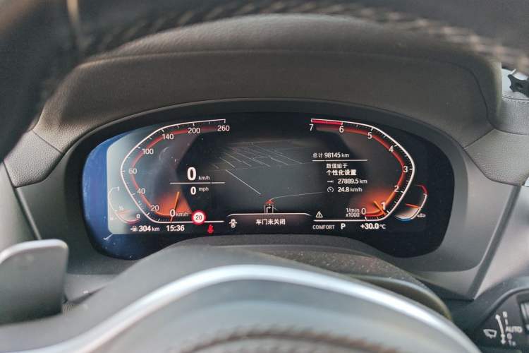 Used BMW X3 2020 xDrive30i Luxury Model with M Sport Package Instrument Cluster