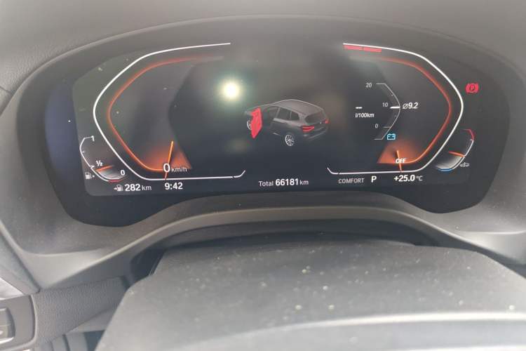 Used BMW X3 2020 xDrive28i Luxury Package Odometer Close Up