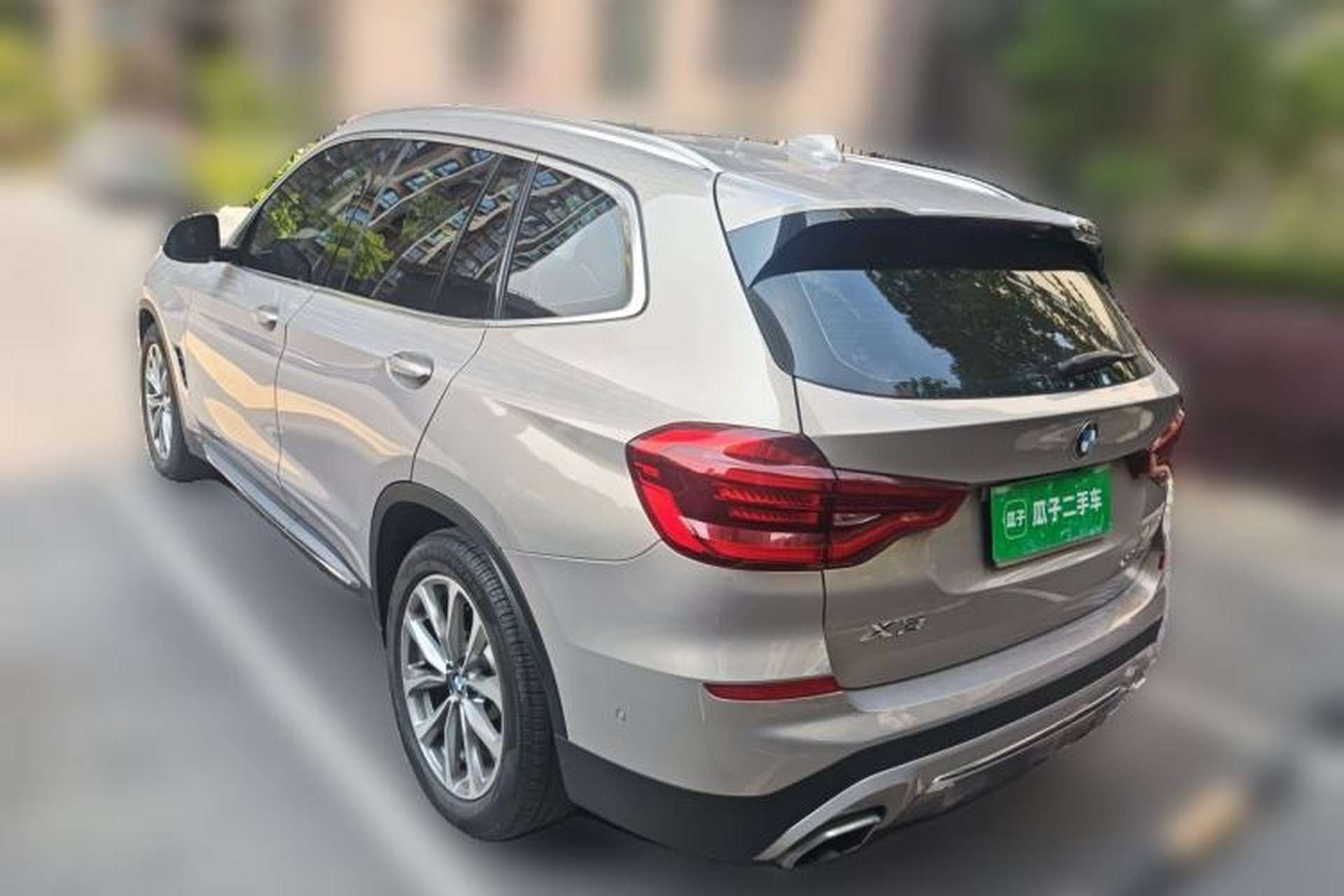 Used BMW X3 2020 xDrive25i Luxury Package Rear Left 45 Deg