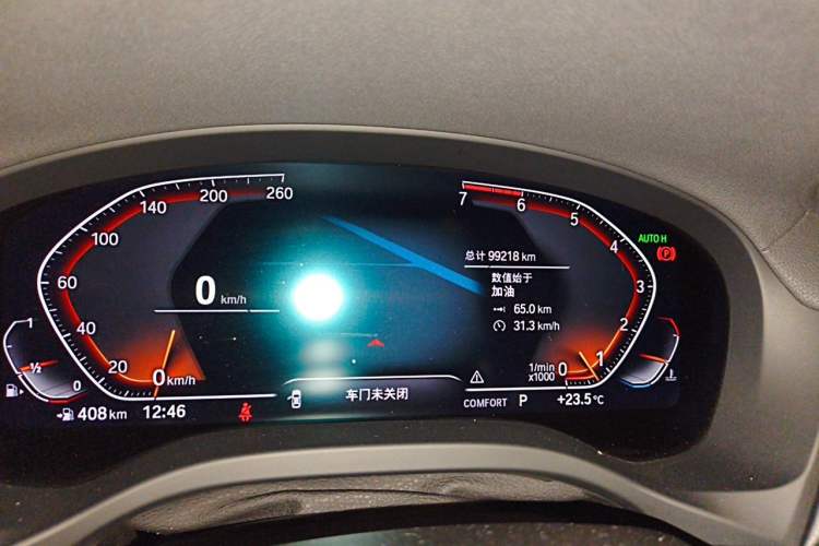 Used BMW X3 2020 xDrive28i M Sport Package Odometer Close Up
