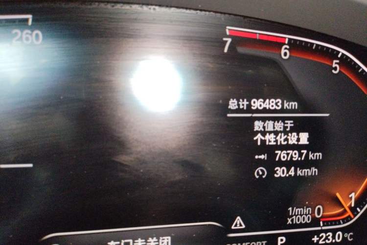 Used BMW X3 2020 xDrive28i M Sport Package Odometer Close Up