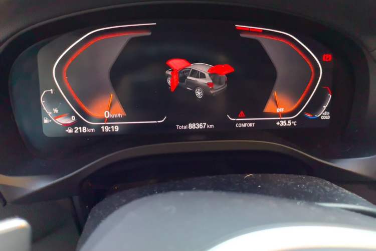 Used BMW X3 2020 xDrive28i M Sport Package Odometer Close Up