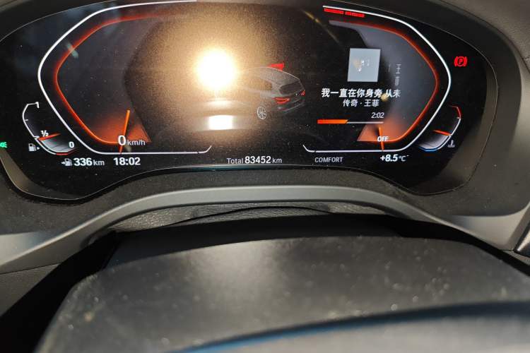 Used BMW X3 2020 xDrive25i Luxury Package Odometer Close Up