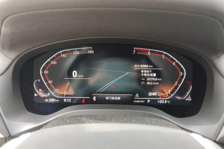 Used BMW X3 2020 xDrive25i Luxury Package Odometer Close Up