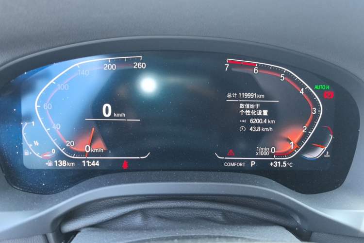 Used BMW X3 2020 xDrive28i M Sport Package Odometer Close Up