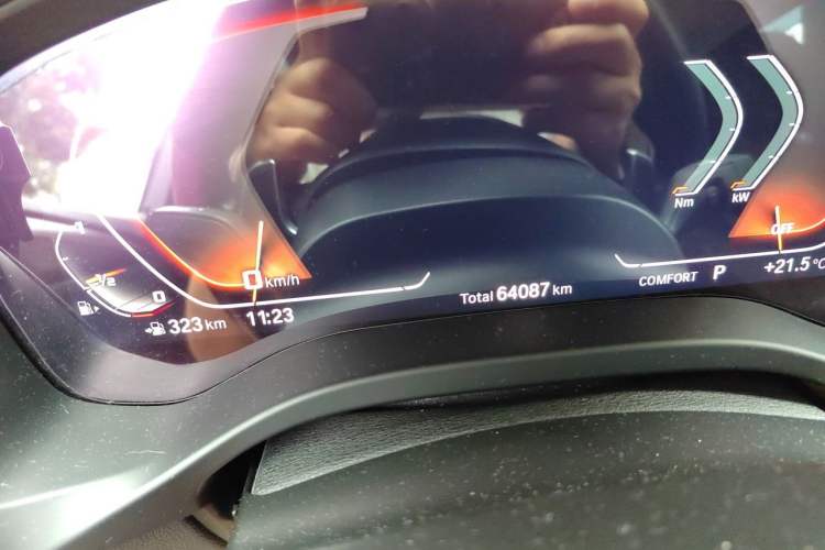 Used BMW X3 2020 xDrive28i M Sport Package Odometer Close Up