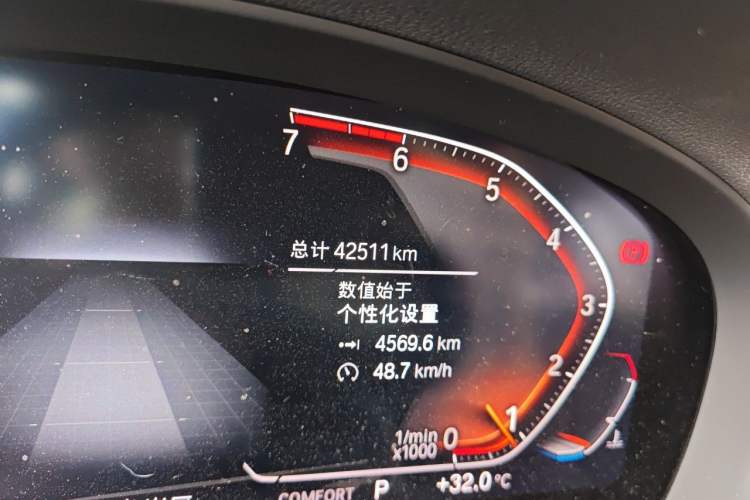 Used BMW X3 2020 xDrive28i M Sport Package Odometer Close Up