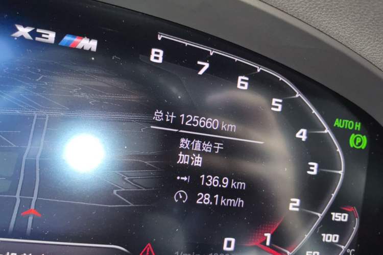 Used BMW X3 2020 xDrive28i M Sport Package Odometer Close Up