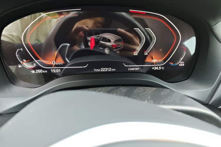 Used BMW X3 2020 xDrive28i M Sport Package Odometer Close Up