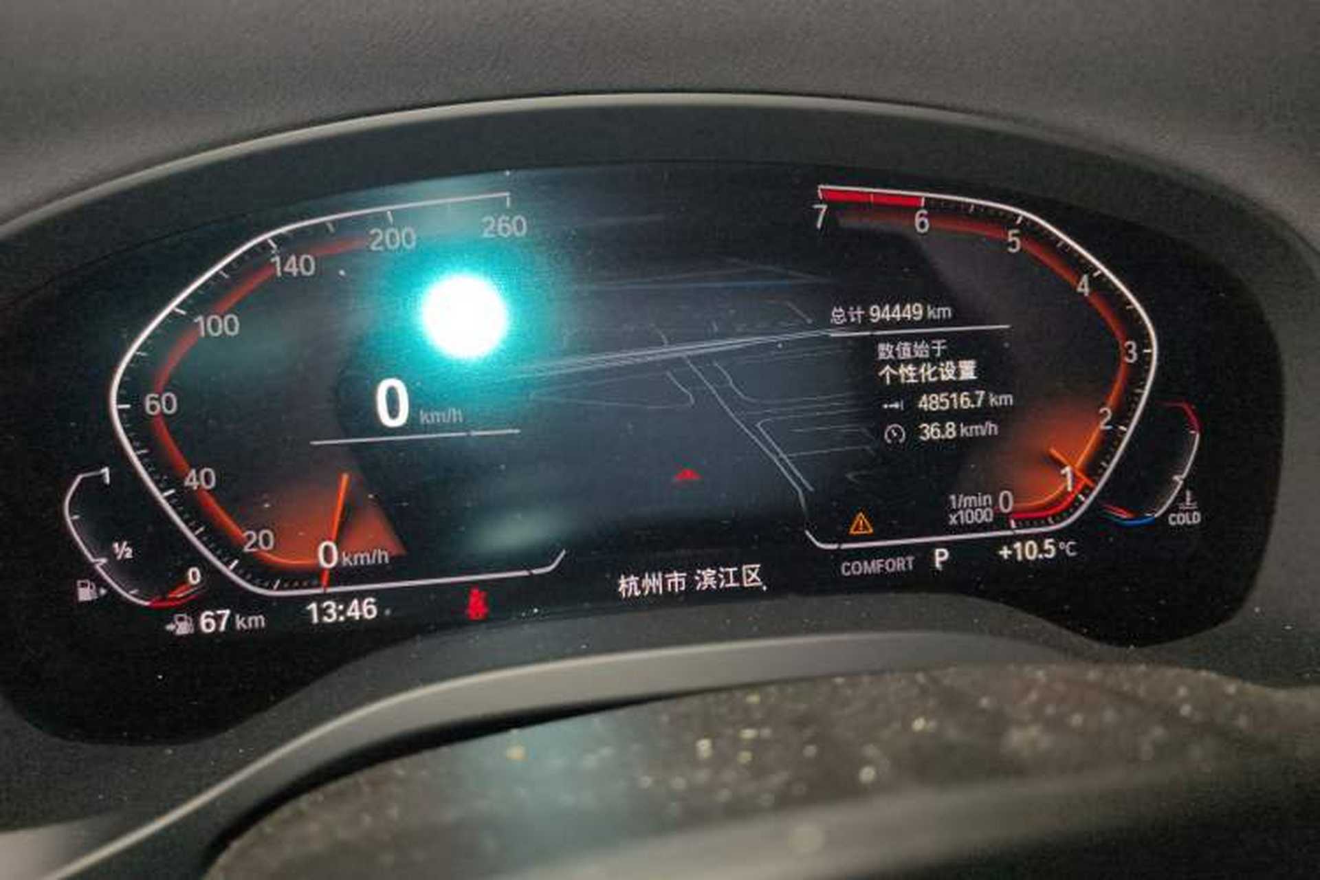 Used BMW X3 2020 xDrive28i Luxury Package Odometer Close Up
