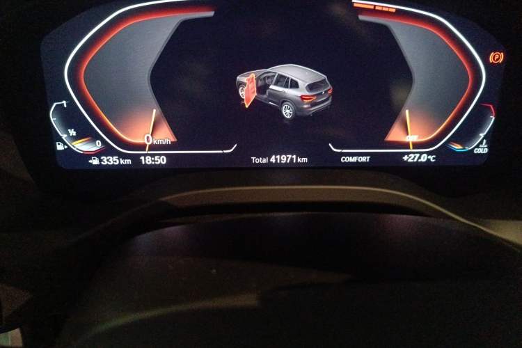 Used BMW X3 2020 xDrive28i M Sport Package Odometer Close Up