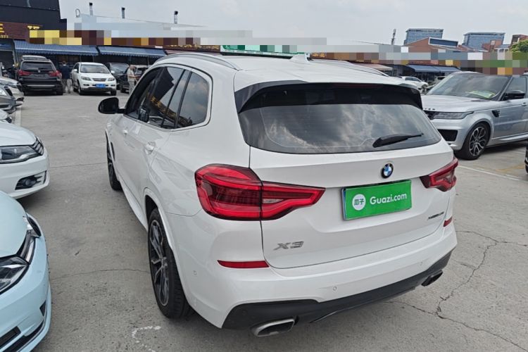 Used BMW X3 2020 xDrive30i Luxury Model with M Sport Package Rear Left 45 Deg