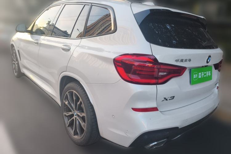 Used BMW X3 2020 xDrive30i Luxury Model with M Sport Package Rear Left 45 Deg
