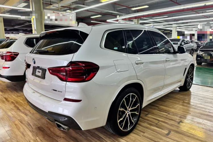 Used BMW X3 2020 xDrive30i Luxury Model with M Sport Package Rear Right 45 Deg