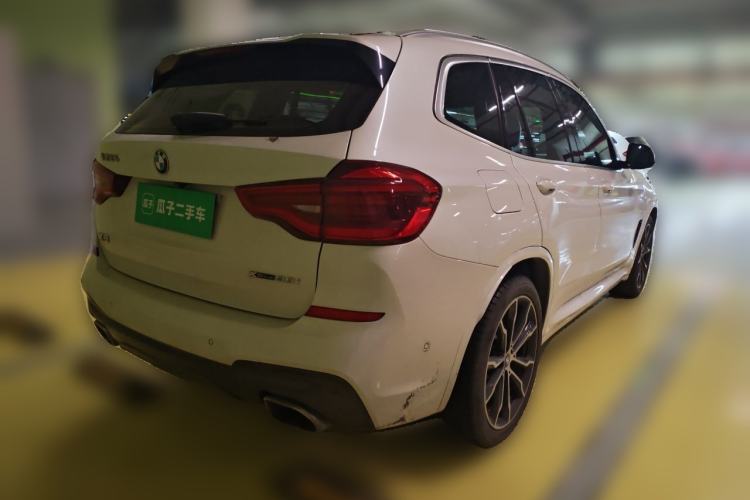 Used BMW X3 2020 xDrive30i Luxury Model with M Sport Package Rear Right 45 Deg