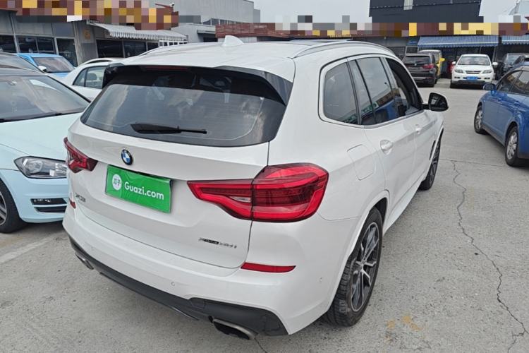 Used BMW X3 2020 xDrive30i Luxury Model with M Sport Package Rear Right 45 Deg