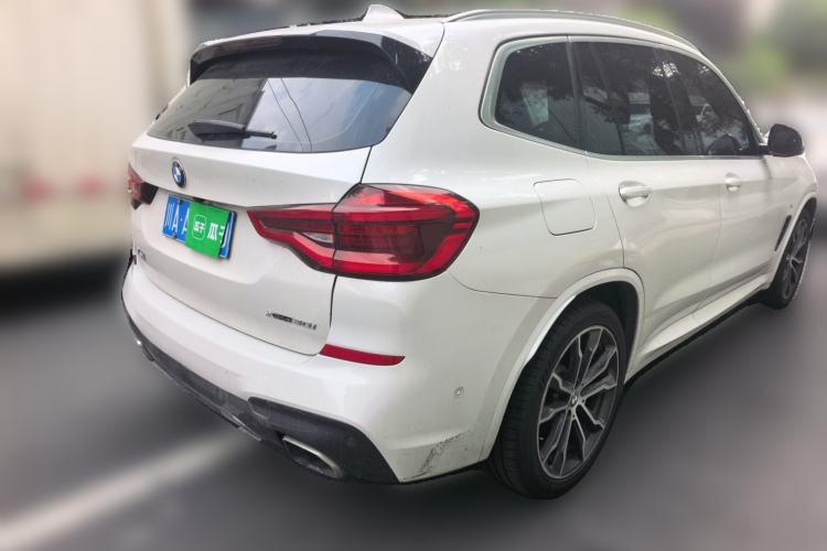 Used BMW X3 2020 xDrive30i Luxury Model with M Sport Package Rear Right 45 Deg