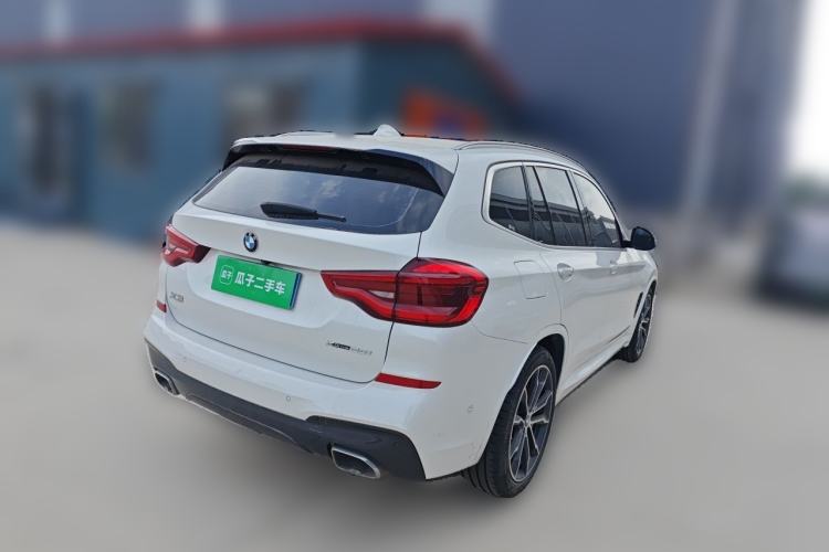 Used BMW X3 2020 xDrive30i Luxury Model with M Sport Package Rear Right 45 Deg