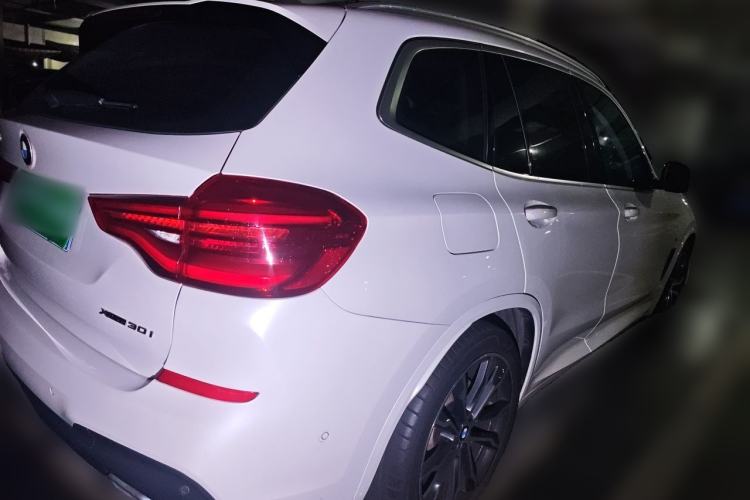Used BMW X3 2020 xDrive30i Luxury Model with M Sport Package Rear Right 45 Deg