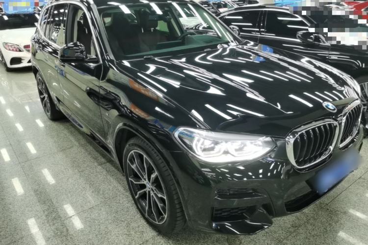 Used BMW X3 2021 xDrive30i Luxury Model with M Sport Package Front Right 45 Deg