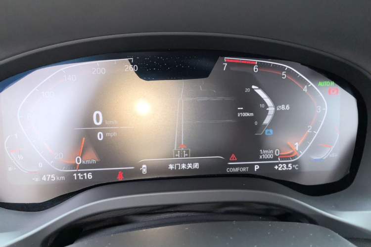 Used BMW X3 2021 xDrive30i Luxury Model with M Sport Package Instrument Cluster
