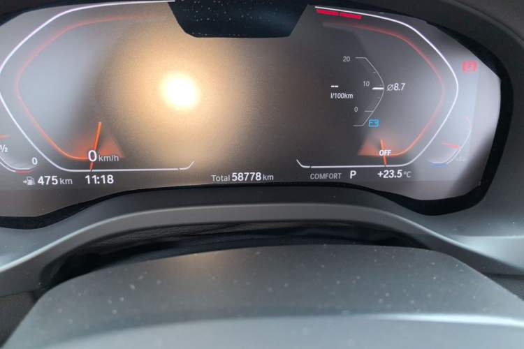 Used BMW X3 2021 xDrive30i Luxury Model with M Sport Package Odometer Close Up