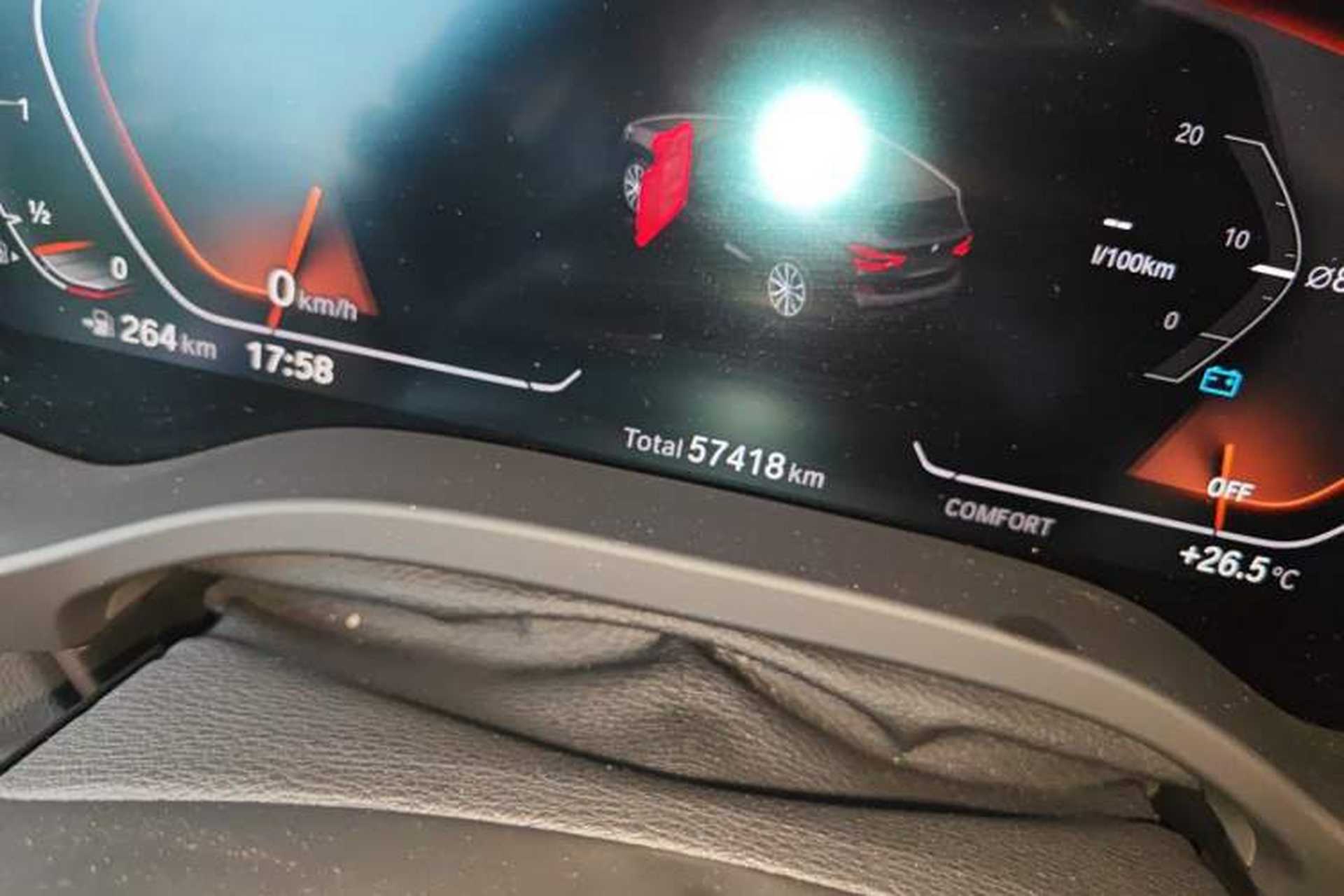 Used BMW X3 2021 xDrive25i M Sport Package Odometer Close Up