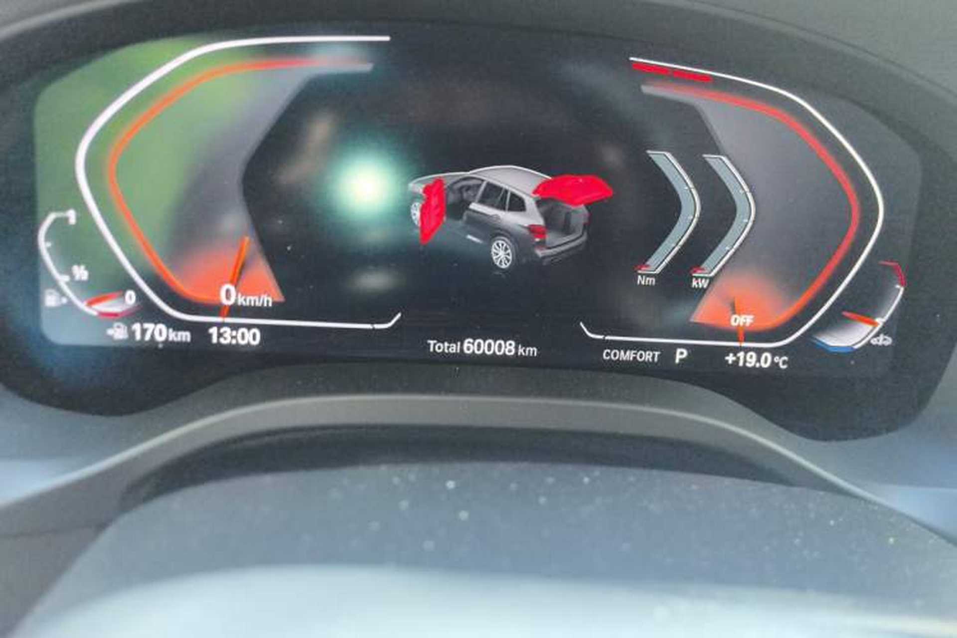 Used BMW X3 2021 xDrive25i M Sport Package Odometer Close Up