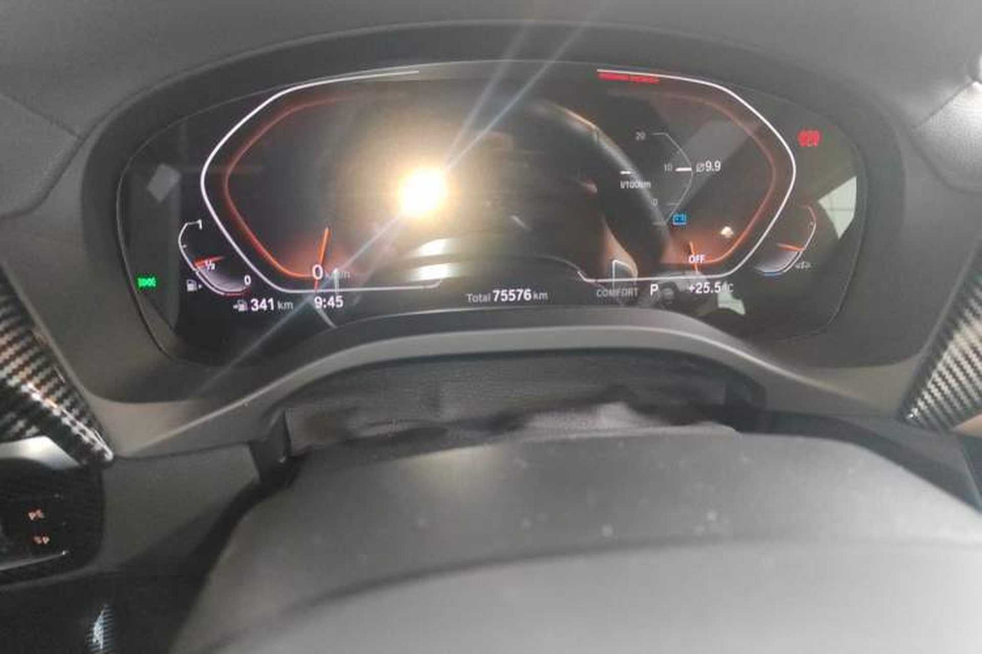 Used BMW X3 2021 xDrive30i Luxury Model with M Sport Package Odometer Close Up