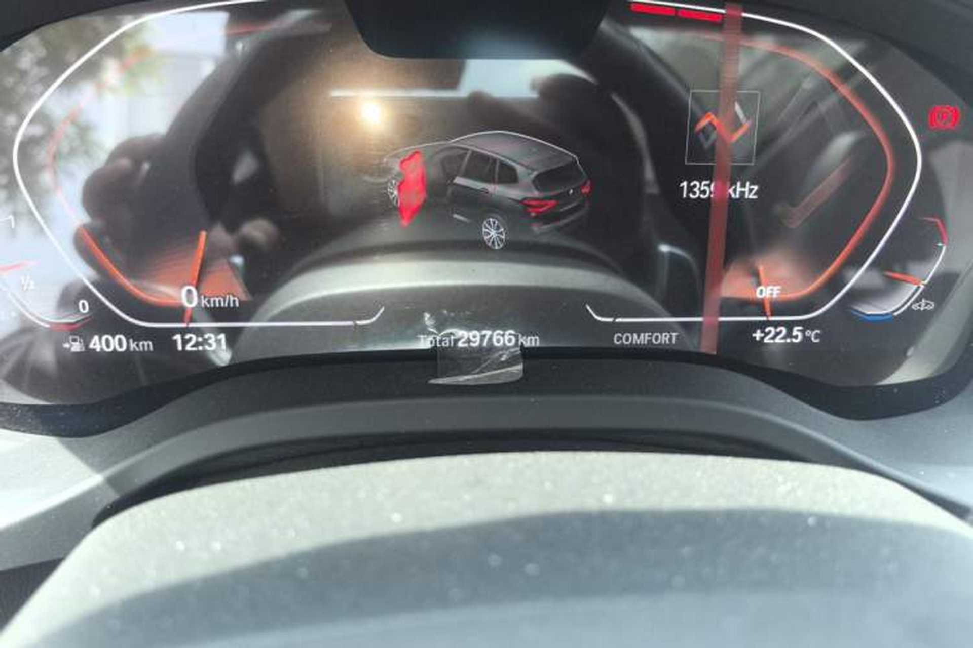 Used BMW X3 2021 Facelift xDrive28i M Sport Package Odometer Close Up