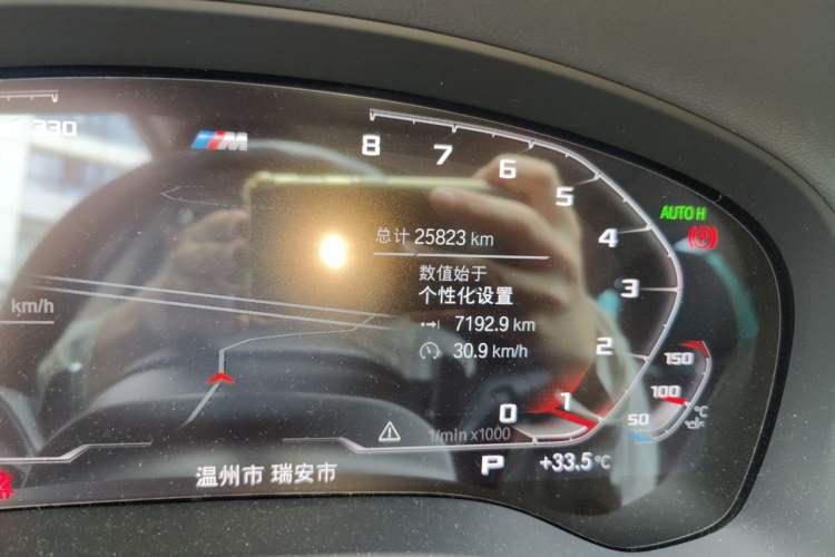 Used BMW X3 2021 Facelift xDrive28i M Sport Package Odometer Close Up