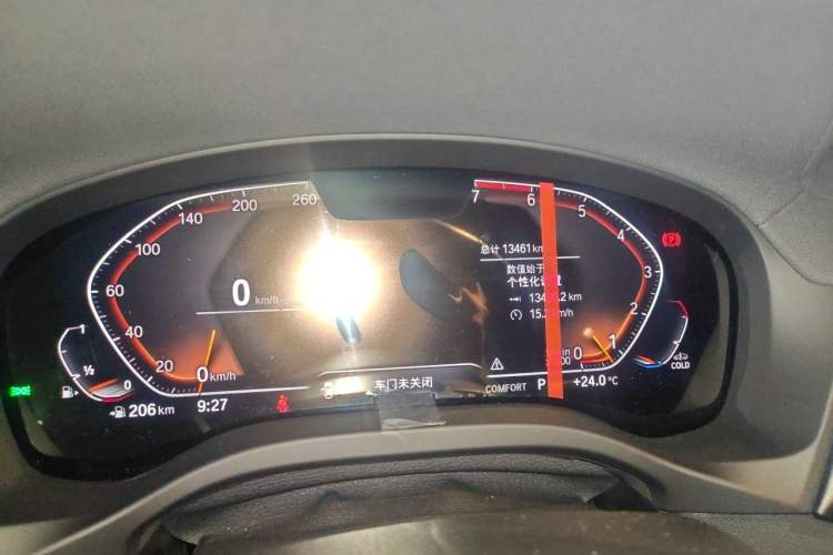 Used BMW X3 2021 Facelift xDrive28i M Sport Package Odometer Close Up