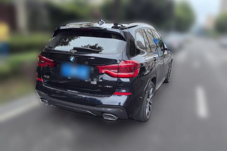 Used BMW X3 2021 xDrive30i Luxury Model with M Sport Package Rear Right 45 Deg