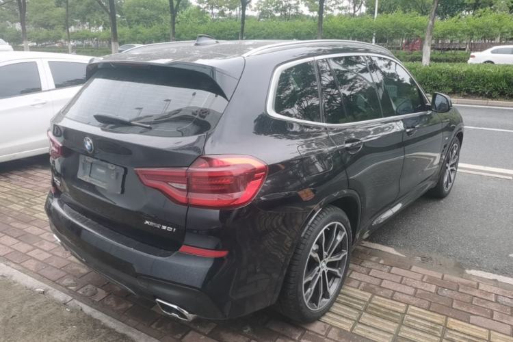 Used BMW X3 2021 xDrive30i Luxury Model with M Sport Package Rear Right 45 Deg
