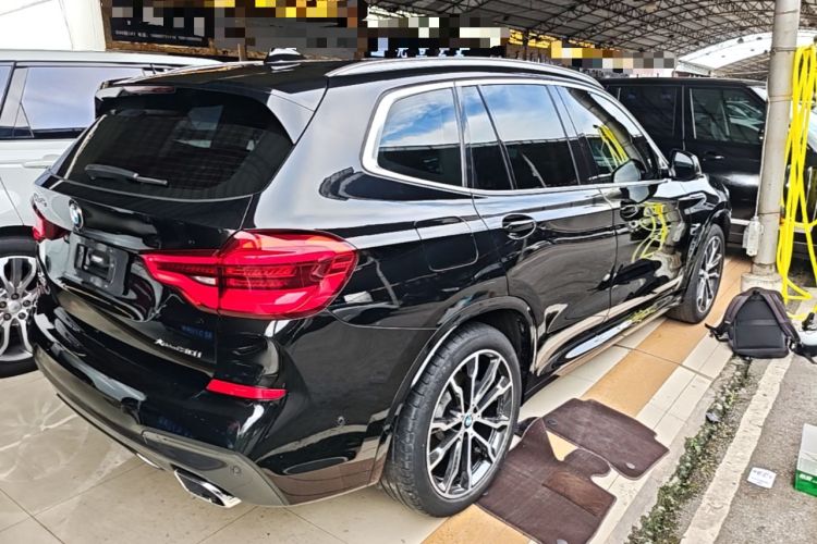 Used BMW X3 2021 xDrive30i Luxury Model with M Sport Package Rear Right 45 Deg