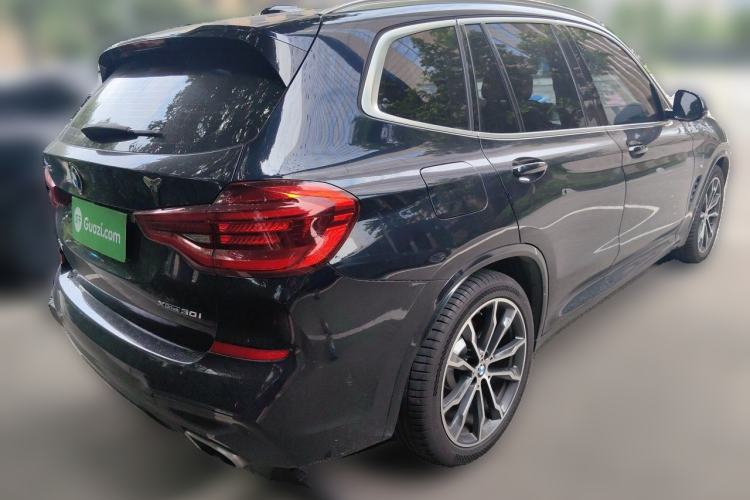 Used BMW X3 2021 xDrive30i Luxury Model with M Sport Package Rear Right 45 Deg