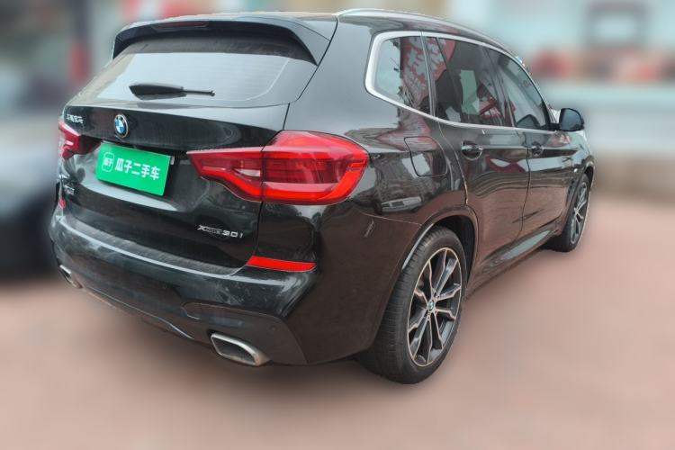 Used BMW X3 2021 xDrive30i Luxury Model with M Sport Package Rear Right 45 Deg