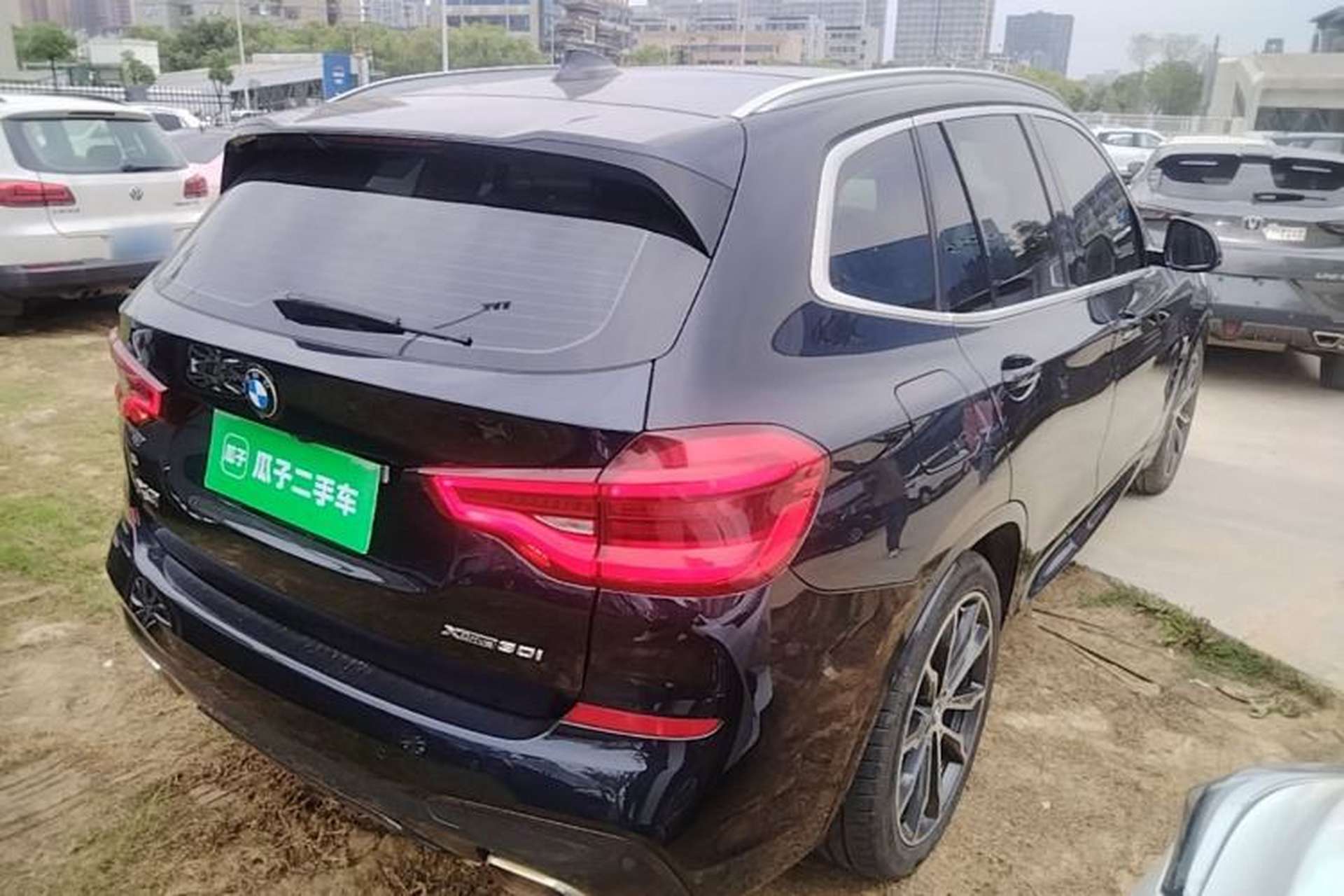 Used BMW X3 2021 xDrive30i Luxury Model with M Sport Package Rear Right 45 Deg