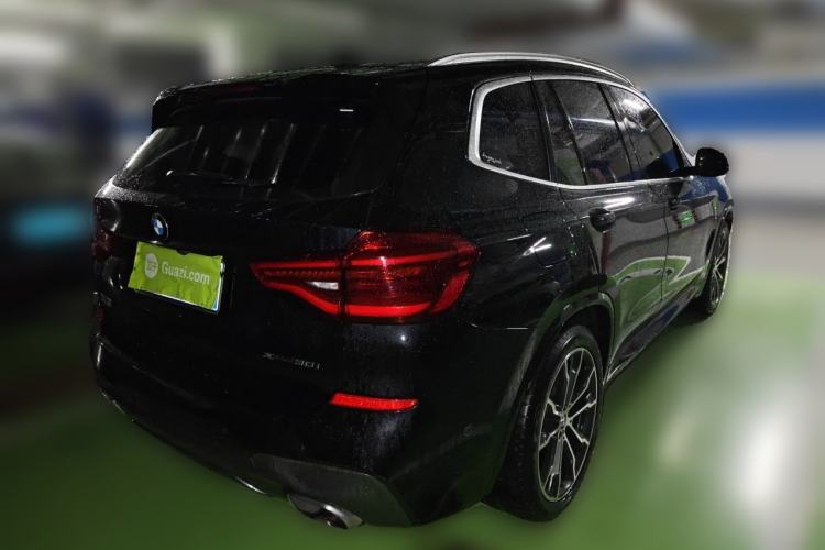 Used BMW X3 2021 xDrive30i Luxury Model with M Sport Package Rear Right 45 Deg