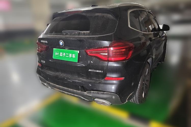 Used BMW X3 2021 xDrive30i Luxury Model with M Sport Package Rear Right 45 Deg