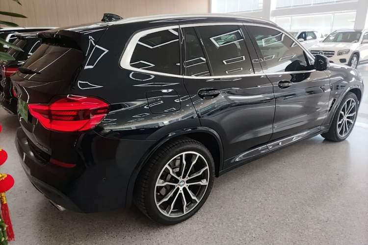 Used BMW X3 2021 xDrive30i Luxury Model with M Sport Package Rear Right 45 Deg