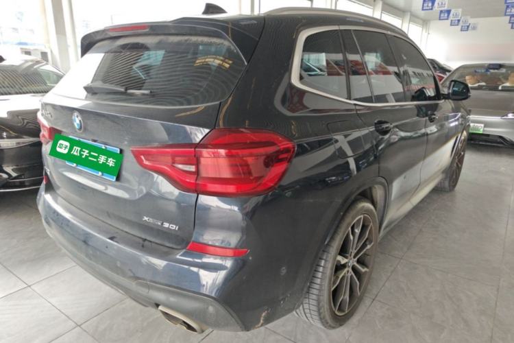 Used BMW X3 2021 xDrive30i Luxury Model with M Sport Package Rear Right 45 Deg