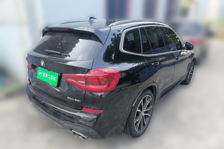 Used BMW X3 2021 xDrive30i Luxury Model with M Sport Package Rear Right 45 Deg